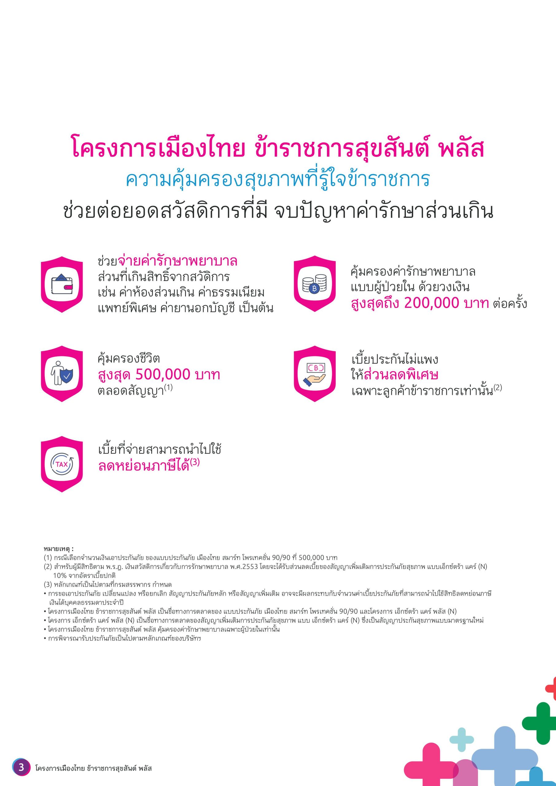 เมืองไทย ข้าราชการสุขสันต์ พลัส