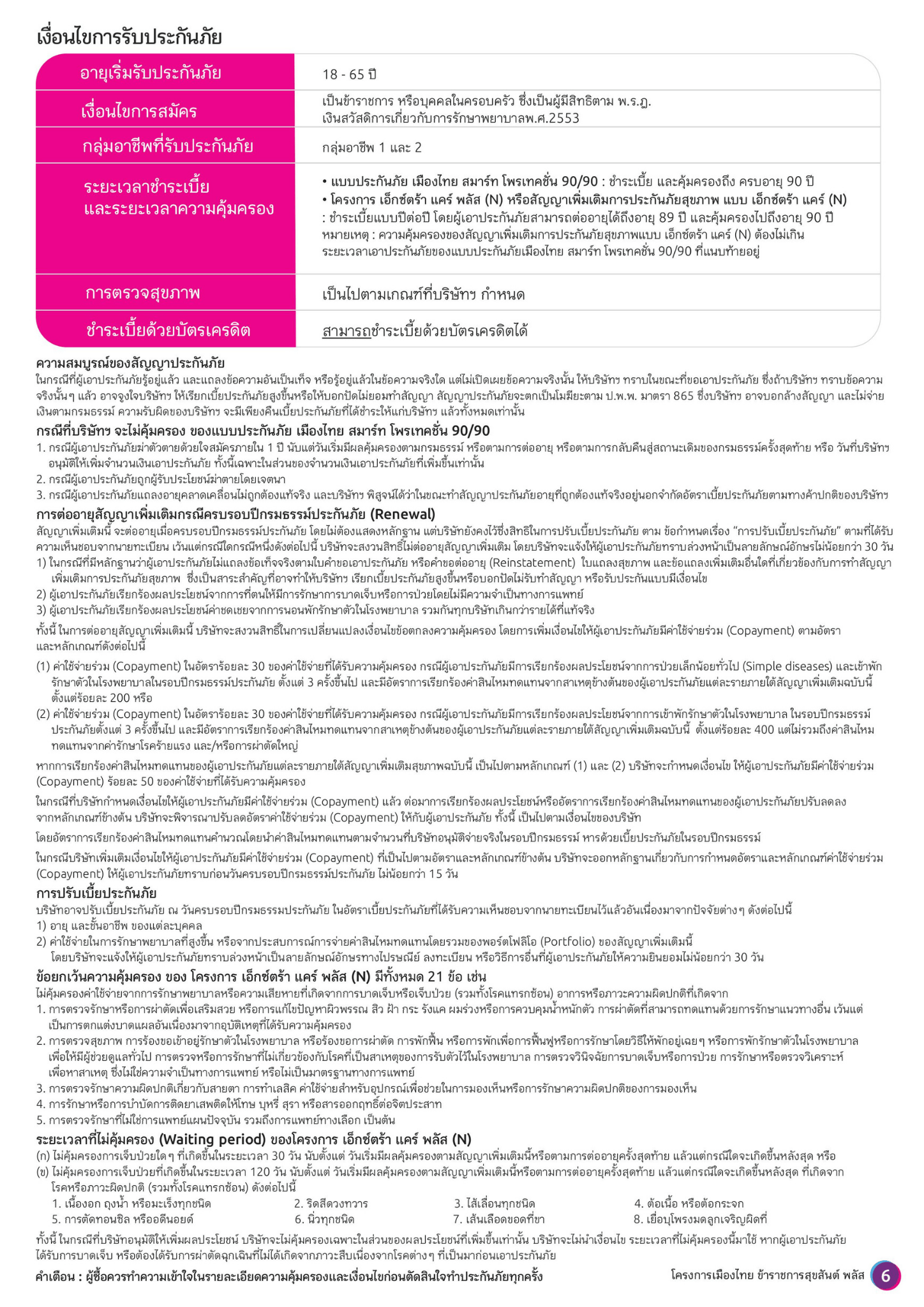 เมืองไทย ข้าราชการสุขสันต์ พลัส