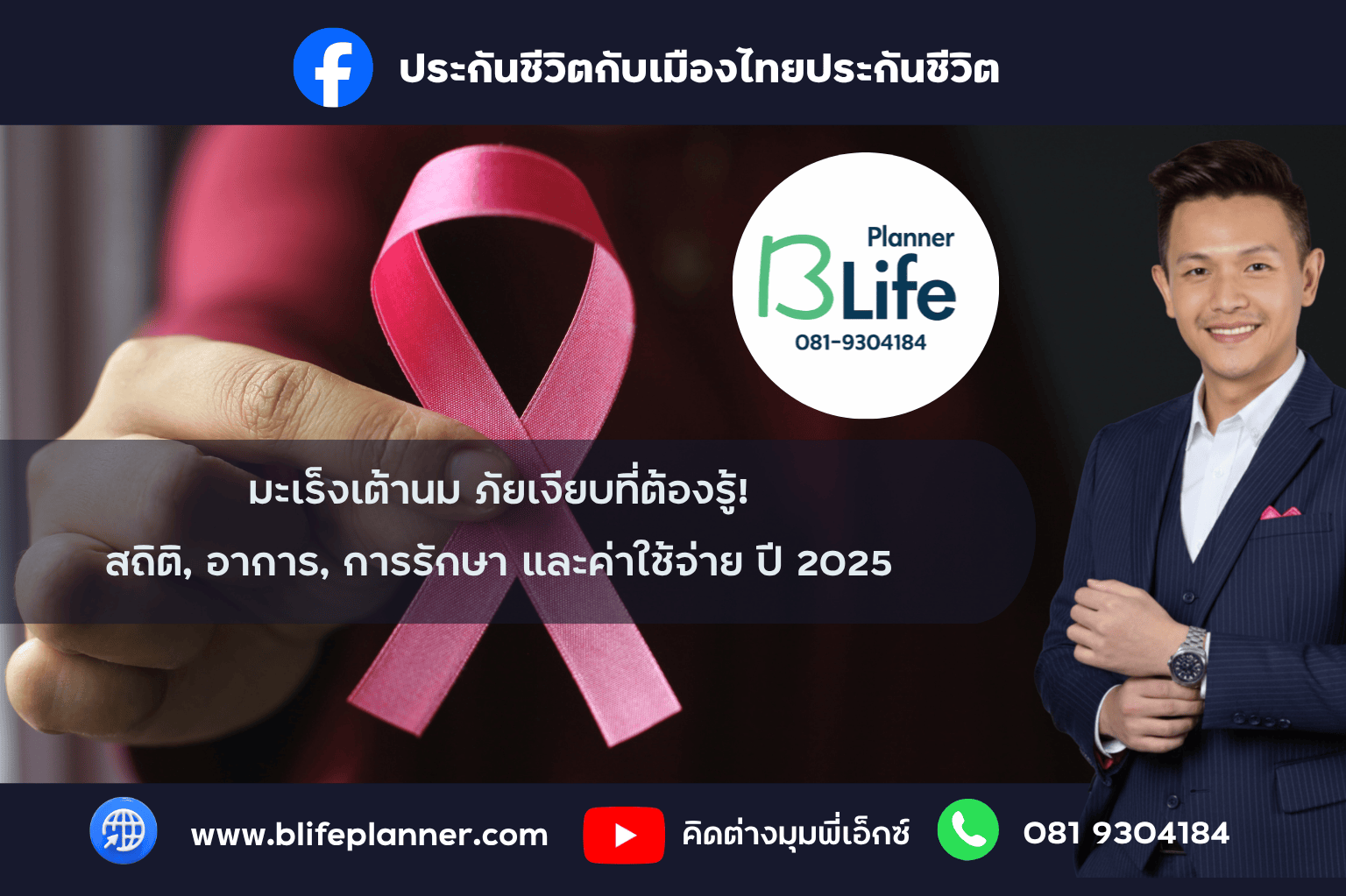 มะเร็งเต้านม ภัยเงียบที่ต้องรู้! สถิติ, อาการ, การรักษา และค่าใช้จ่าย ปี 2025